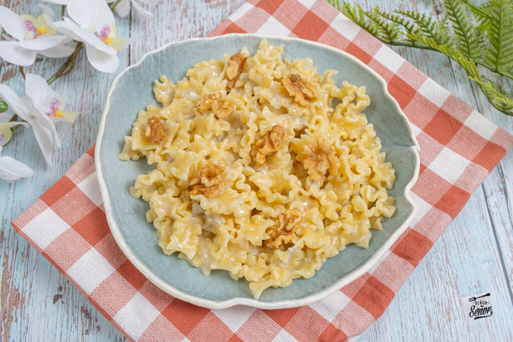 receta de pasta con salsa de queso gorgonzola