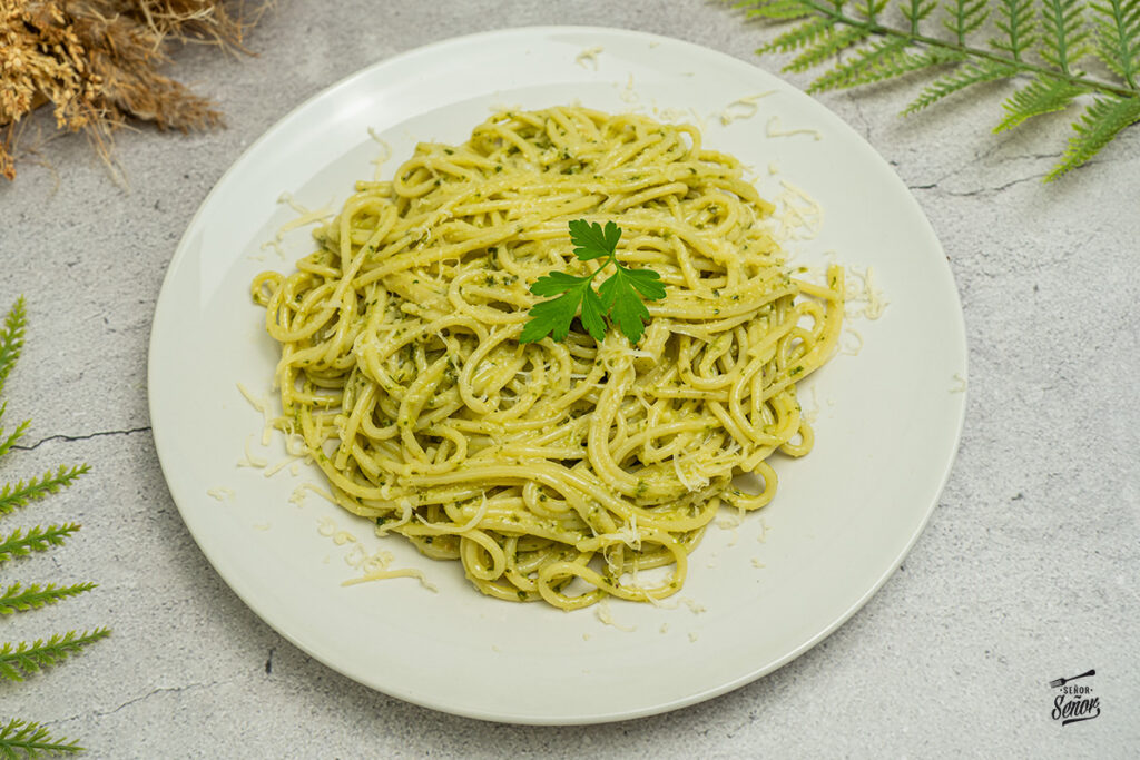 receta espaguetis al pesto