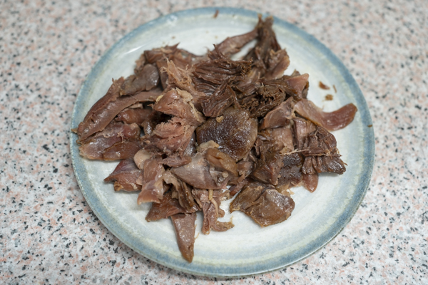 confit de pato deshilachado