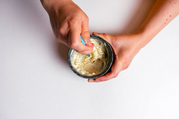 haciendo mousse de queso