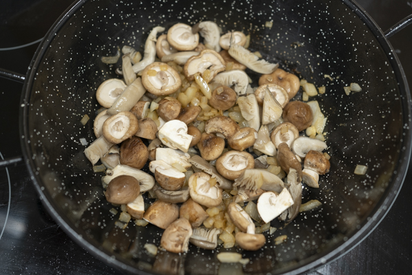 sofrito de setas listo