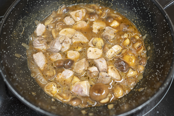 hacer Solomillo de cerdo con setas