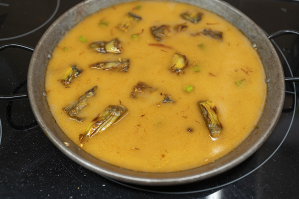 hacer paella de verduras