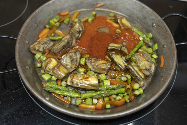 paella de verduras receta 