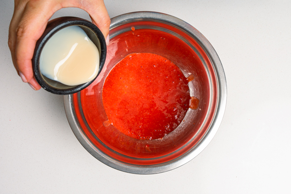 receta de mousse de fresas