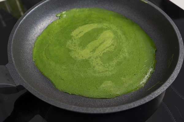 masa de crepes de espinacas