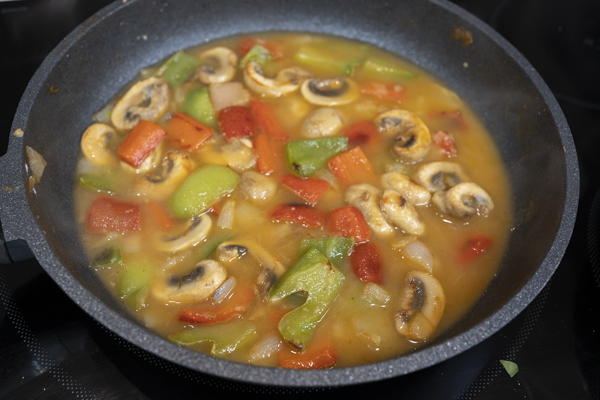 como hacer salchichas con verduras