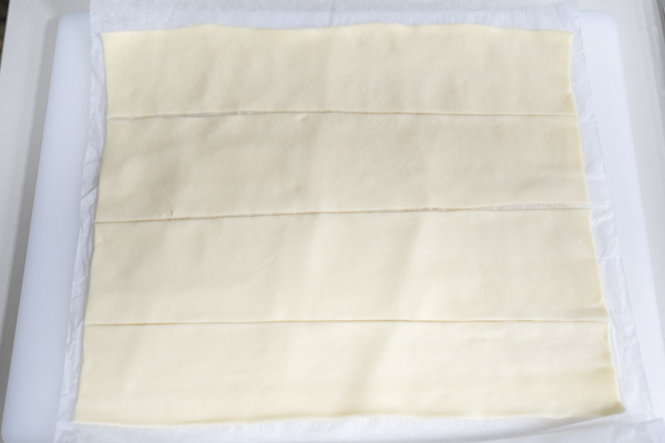 lamina de hojaldre para saladito de queso azul