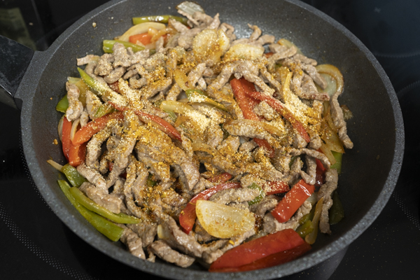 relleno de tacos de ternera